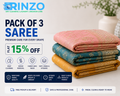 PACK OF 3 SAREE @ 15% OFF