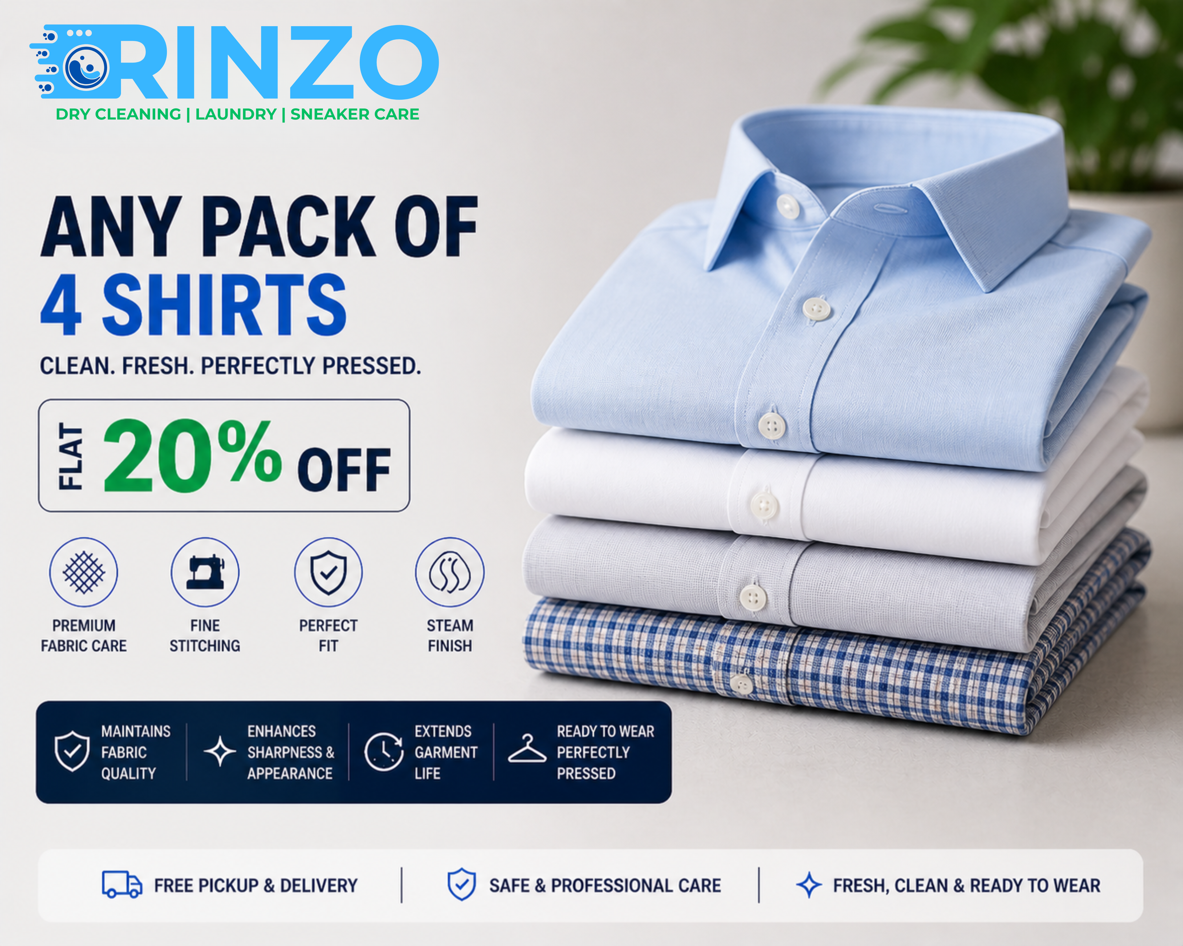 ANY PACK OF 4 SHIRTS